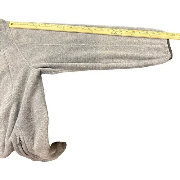 Fleece Zipper Jacket Coat Grey Mens 2XL Foundry Supply Zip Pockets Gorpcore - Picture 6 of 12